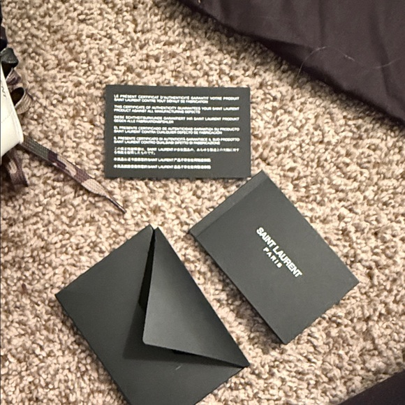 Saint Laurent White Sneakers with Camo Laces - Picture 15 of 15